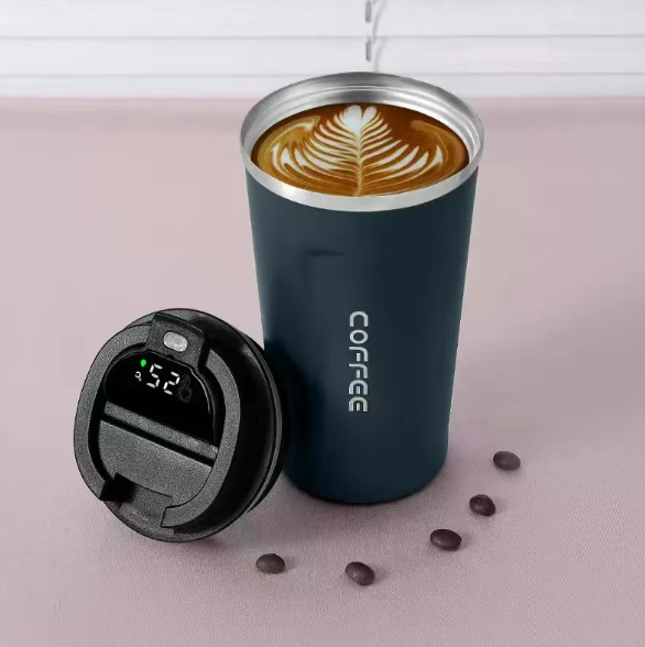 Stainless Steel Insulated Cup with Intelligent Temperature Display