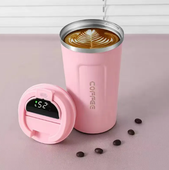 Stainless Steel Insulated Cup with Intelligent Temperature Display