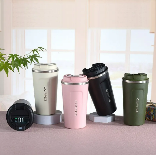 Stainless Steel Insulated Cup with Intelligent Temperature Display