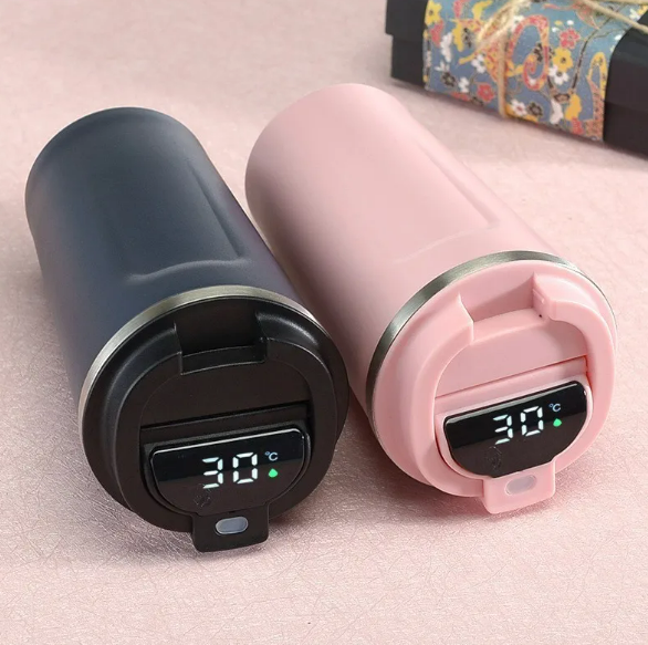 Stainless Steel Insulated Cup with Intelligent Temperature Display