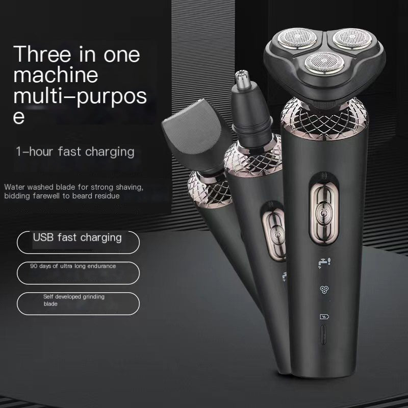 Electric Shaver 8013 - 3-in-1 Washable Grooming Tool